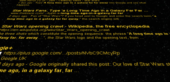 Google Leaves Easter Egg For Star Wars Fans